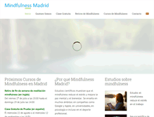 Tablet Screenshot of mindfulnessmadrid.com